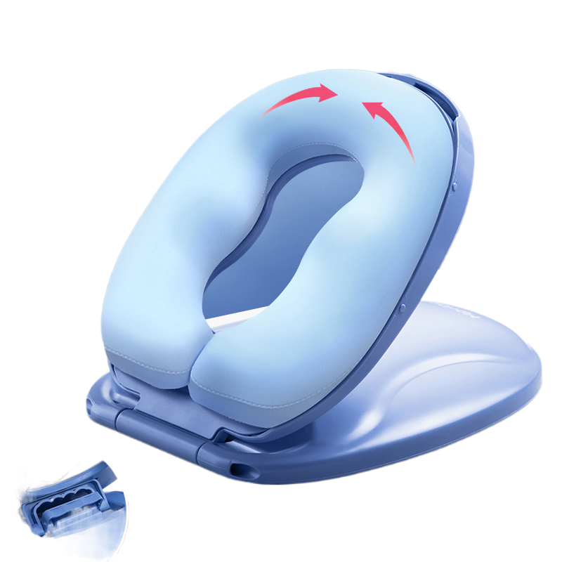 猫太子可折叠午睡枕趴睡枕桌上儿童小学生睡觉教室夏午休趴趴抱枕神器M1254-4  单位：套 蓝色